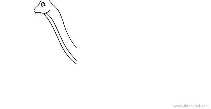 长颈龙儿童画怎么画 长颈龙简笔画好看
