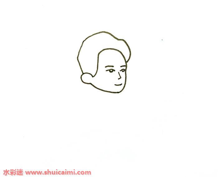 毛爷爷怎么画 毛爷爷简笔画图片大全彩色