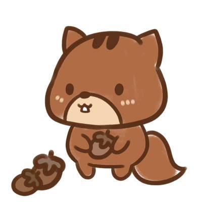 小松鼠简笔画 小松鼠简笔画可爱又简单