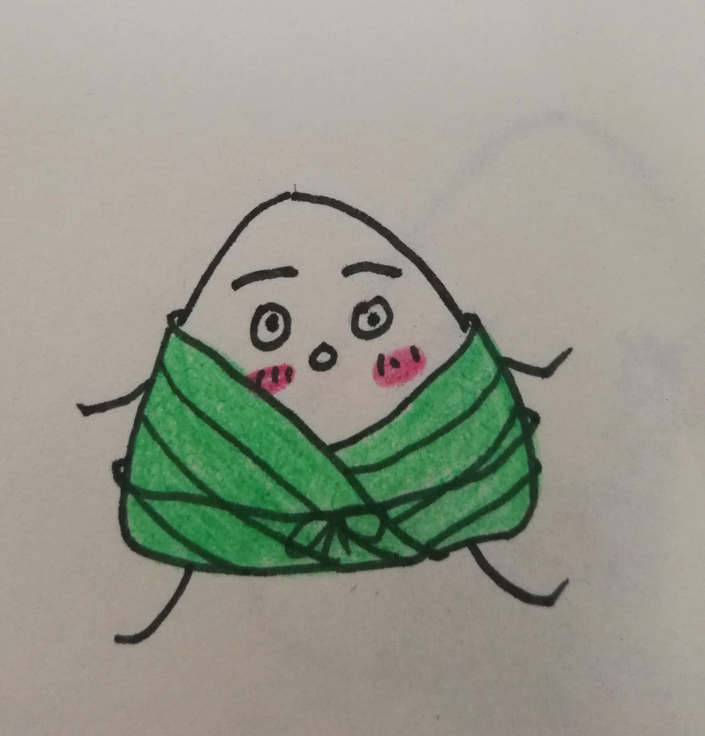 粽子的简笔画图片大全 粽子的简笔画图片大全图片可爱彩色