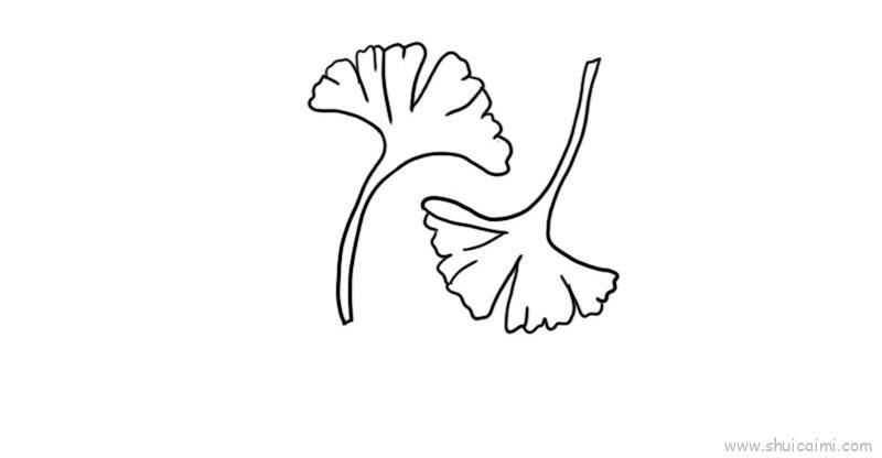 银杏叶儿童画怎么画 银杏叶简笔画简单又好看