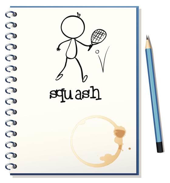 打乒乓球简笔画 爸爸打乒乓球简笔画