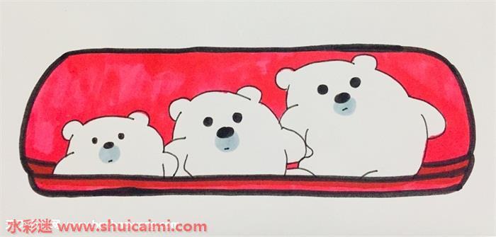 文具盒怎么画 文具盒简笔画画法