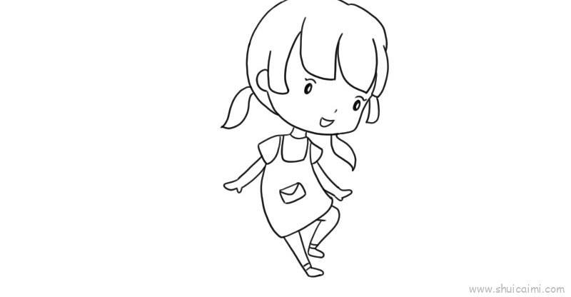 跳舞儿童画怎么画 跳舞简笔画简单