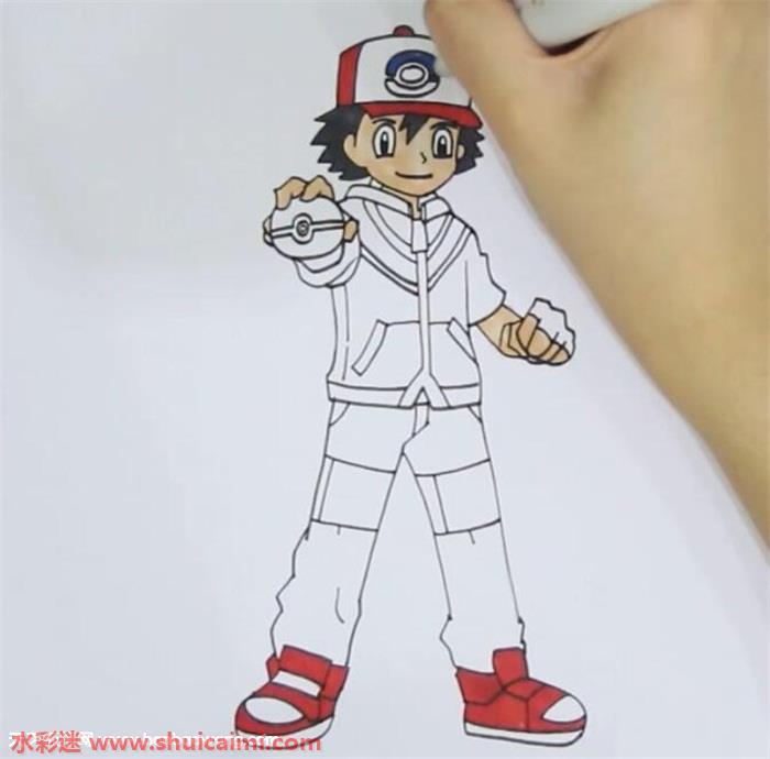 小智怎么画 小智简笔画彩色