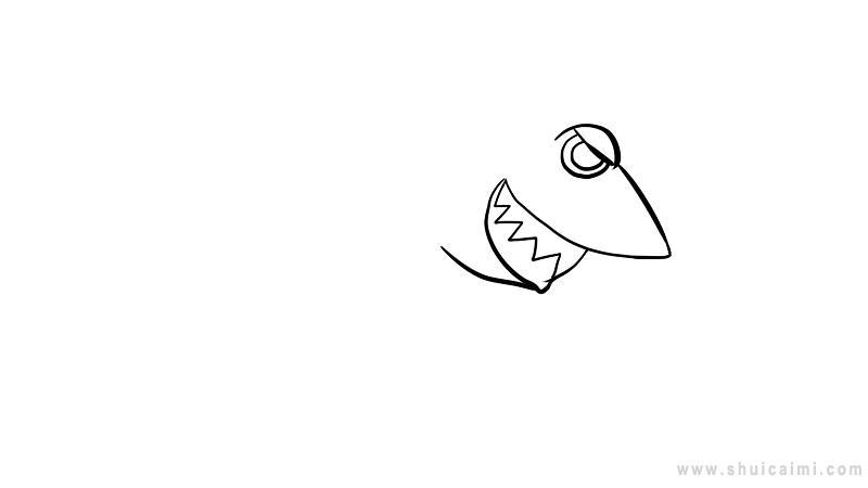 鲨鱼简笔画怎么画 鲨鱼简笔画简单