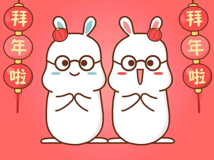 兔子迎新年简笔画怎么画 过年兔子简笔画