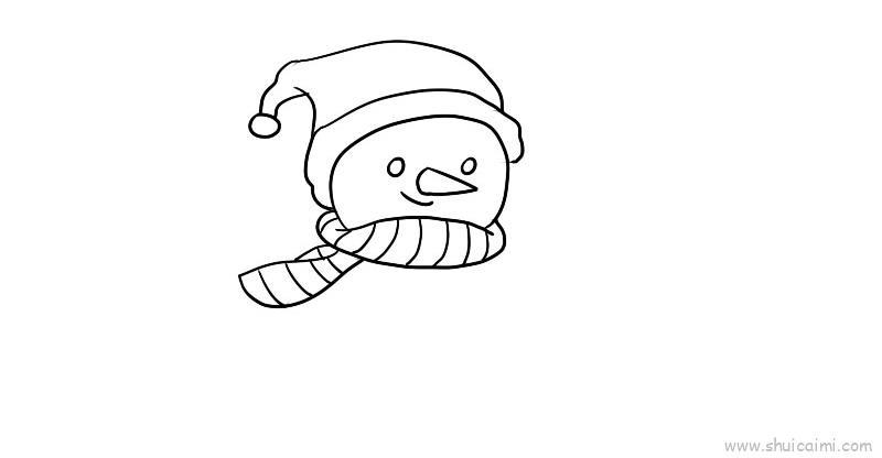 圣诞节雪人儿童画怎么画 圣诞节雪人简笔画简单又好看