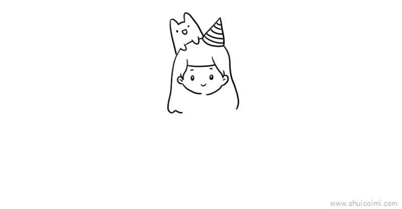 儿童节小朋友装扮儿童画怎么画 儿童节小朋友装扮简笔画顺序