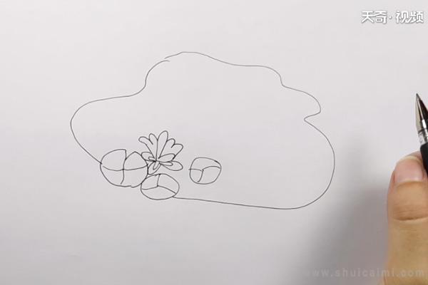 池塘简笔画怎么画 池塘简笔画图片