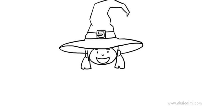 女巫儿童画怎么画 女巫简笔画顺序