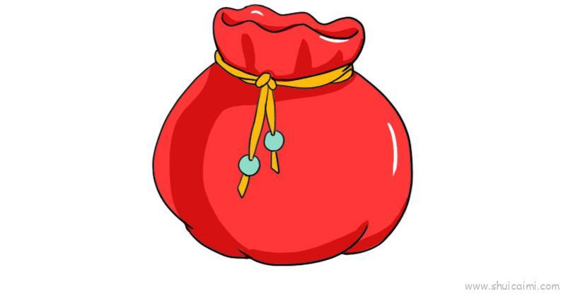 新春福袋儿童画怎么画 新春福袋简笔画简单