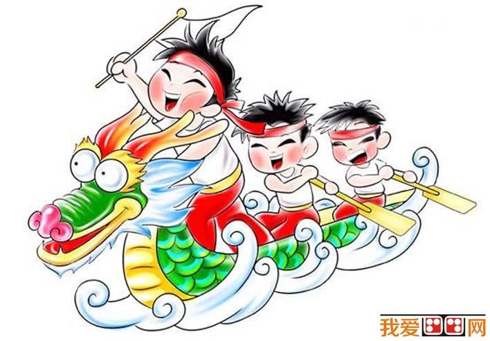 端午节赛龙舟卡通图片大全 关于端午节的儿童简笔画怎么画 端午节赛龙舟卡通图片大全 关于端午节的儿童简笔画图片大全