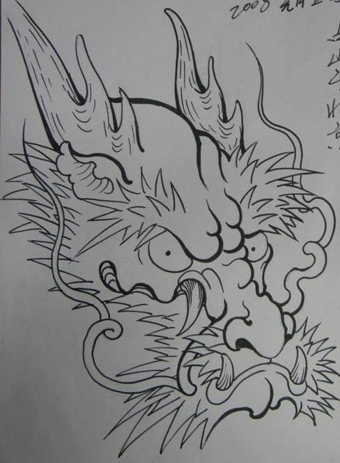 龙头简笔画 龙头简笔画图片