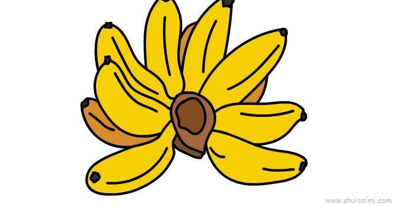 皇帝蕉儿童画怎么画 皇帝蕉简笔画好看