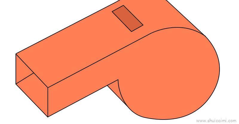 哨子儿童画怎么画 哨子简笔画顺序