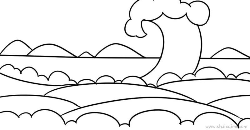 大海儿童画怎么画 大海简笔画图片