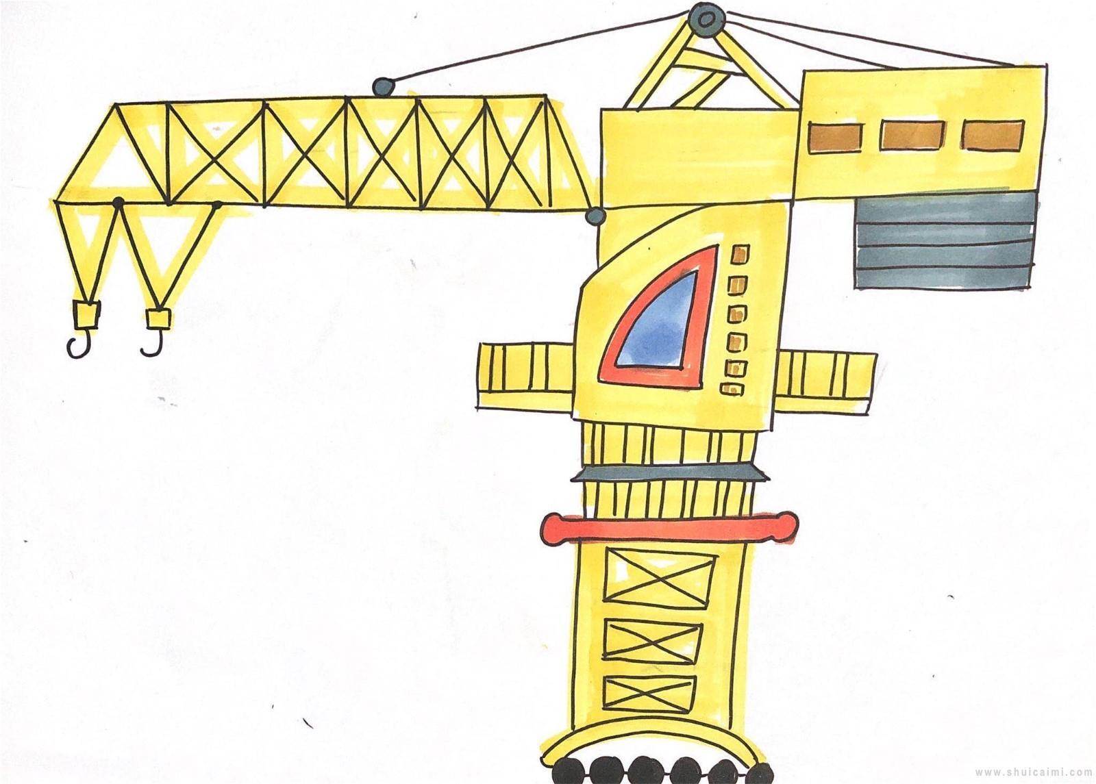 塔吊简笔画怎么画 塔吊简笔画顺序