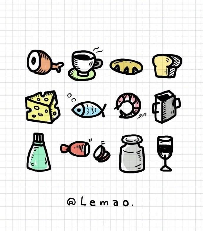 食物简笔画 食物简笔画零食