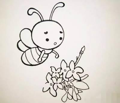 蜜蜂简笔画 蜜蜂简笔画简单