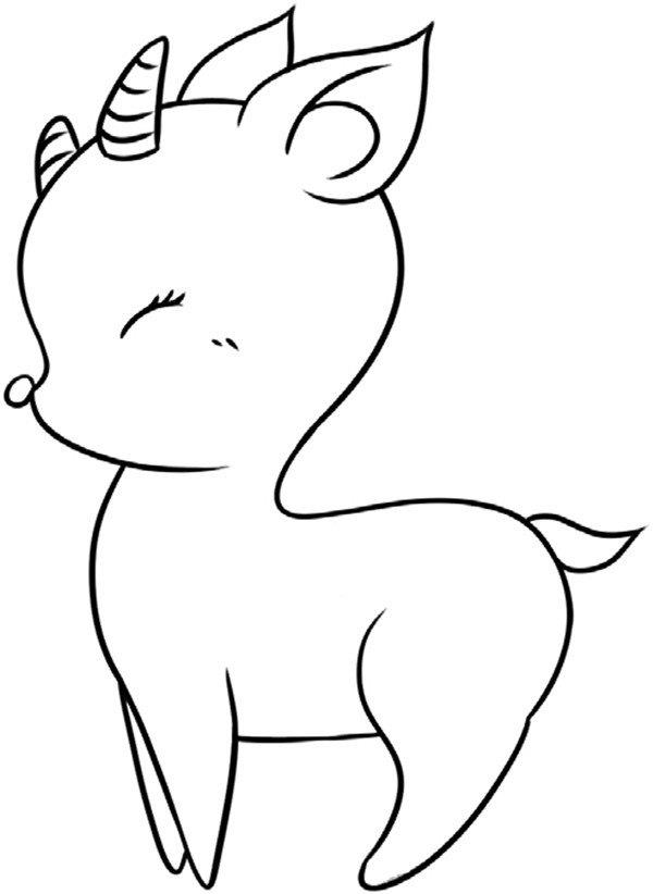 乖巧的小鹿的简笔画怎么画 乖巧的小鹿简笔画图片大全