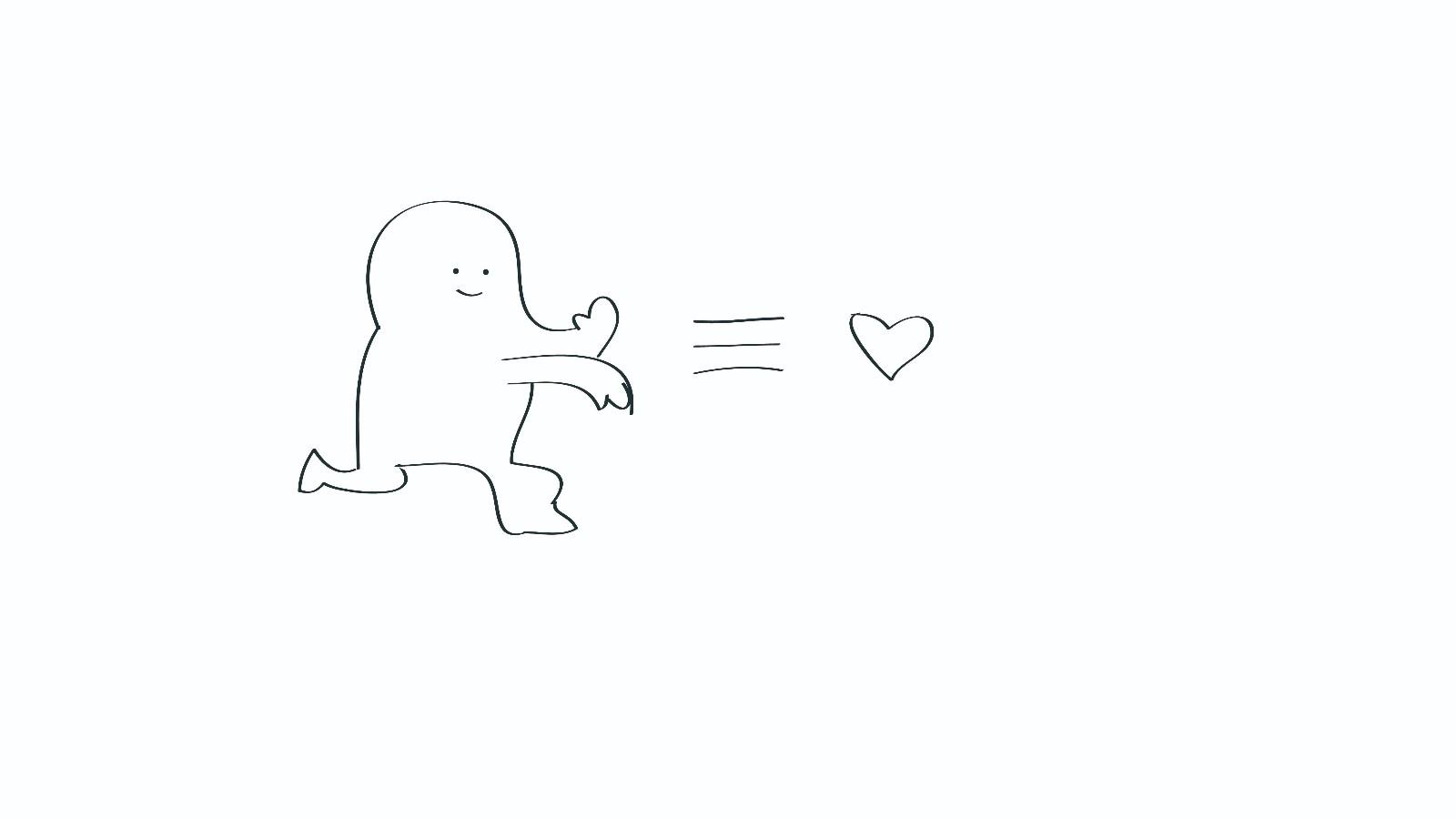 比心的简笔画怎么画 比心简笔画顺序