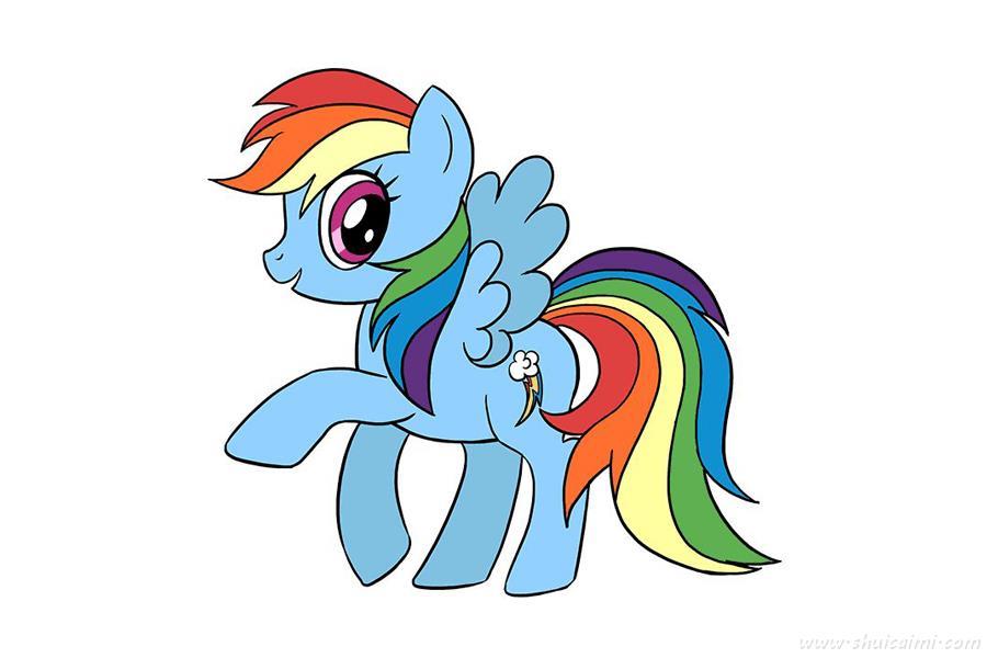 小马宝莉云宝黛西怎么画 小马宝莉云宝黛西简笔画步骤