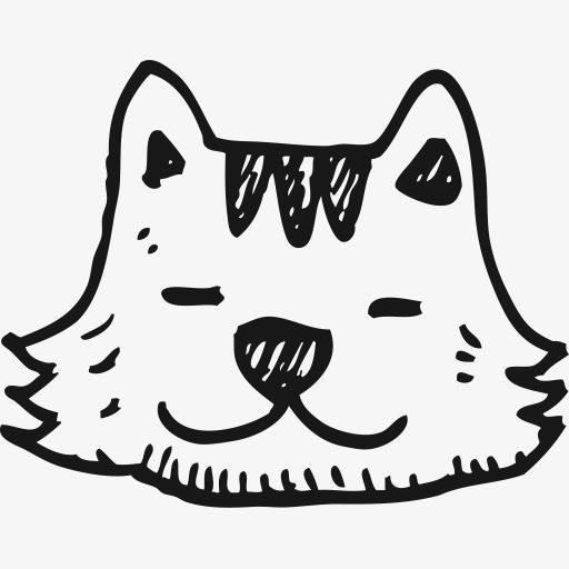 猫头的简笔画图片大全 猫头的简笔画图片大全可爱