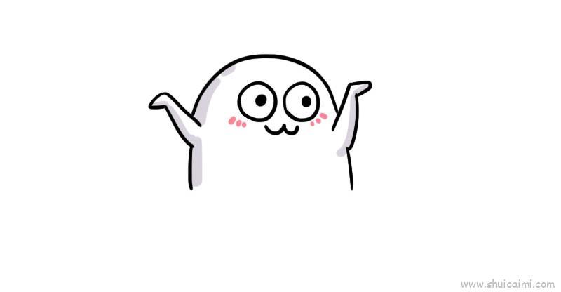 表情包可爱小人儿童画怎么画 表情包可爱小人简笔画顺序