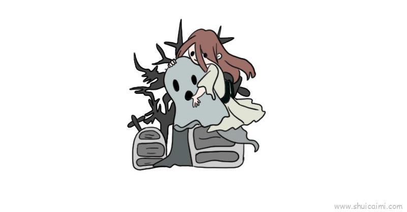 鬼怪幽灵儿童画怎么画 鬼怪幽灵简笔画图片大全