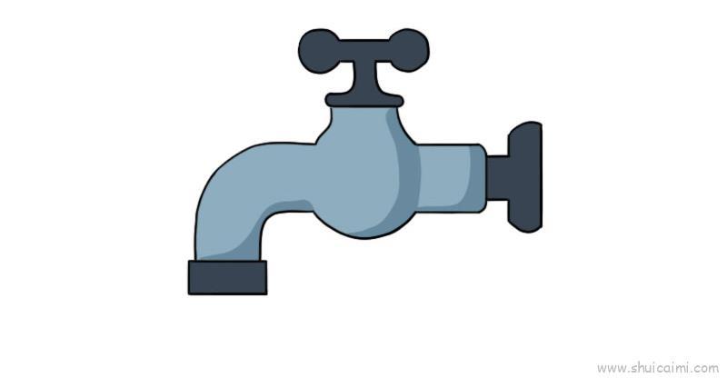 水龙头儿童画怎么画 水龙头简笔画图片