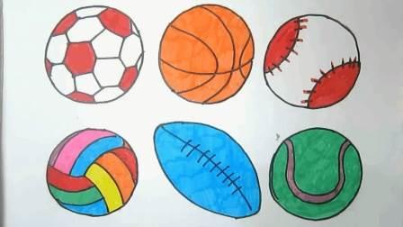 篮球怎么画简笔画 足球和篮球怎么画简笔画