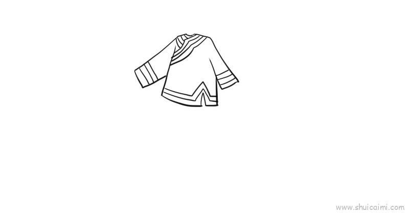 少数民族服装,少数民族服装儿童画怎么画 少数民族服装,少数民族服装简笔画顺序