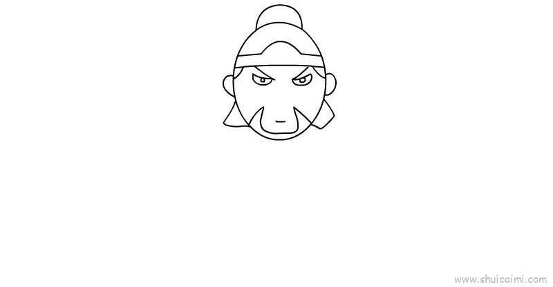 关羽儿童画怎么画 关羽简笔画简单