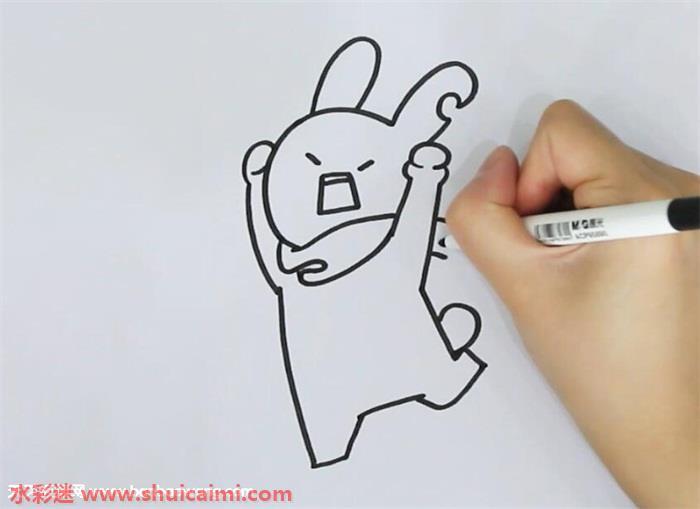 破耳兔怎么画 破耳兔简笔画漂亮