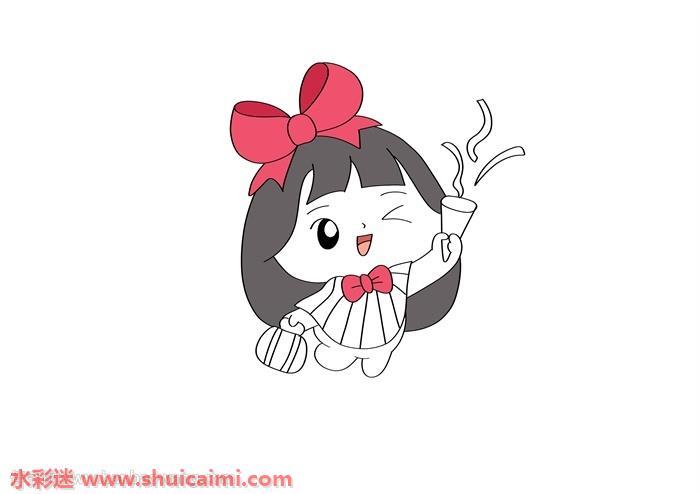 卡通小伶怎么画 卡通小伶简笔画图片大全
