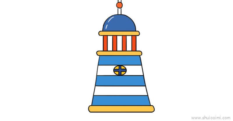 灯塔儿童画怎么画 灯塔简笔画图片大全