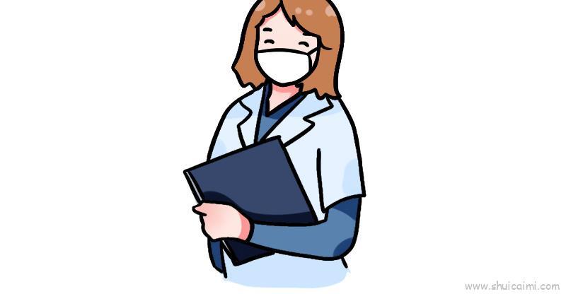 抗疫医生内容儿童画怎么画 抗疫医生内容简笔画图片大全