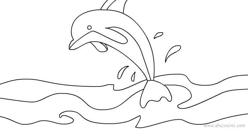 海洋鲸鱼儿童画怎么画 海洋鲸鱼简笔画好看