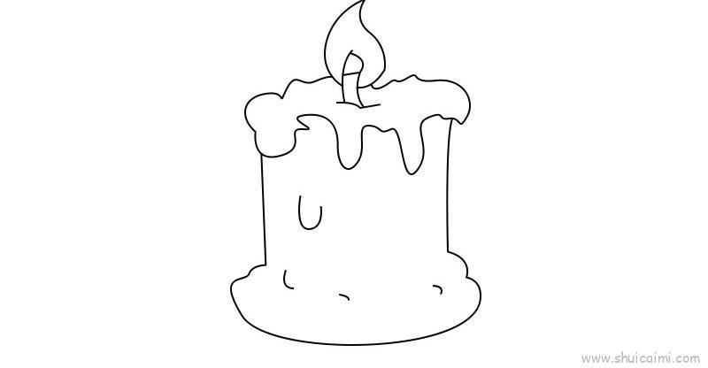 蜡烛儿童画怎么画 蜡烛简笔画步骤