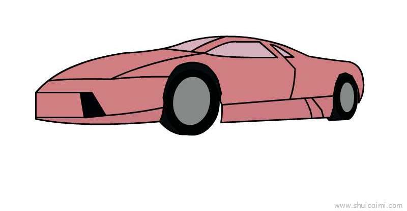 兰博基尼儿童画怎么画 兰博基尼简笔画画法