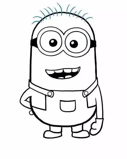 小黄人简笔画 小黄人简笔画图片