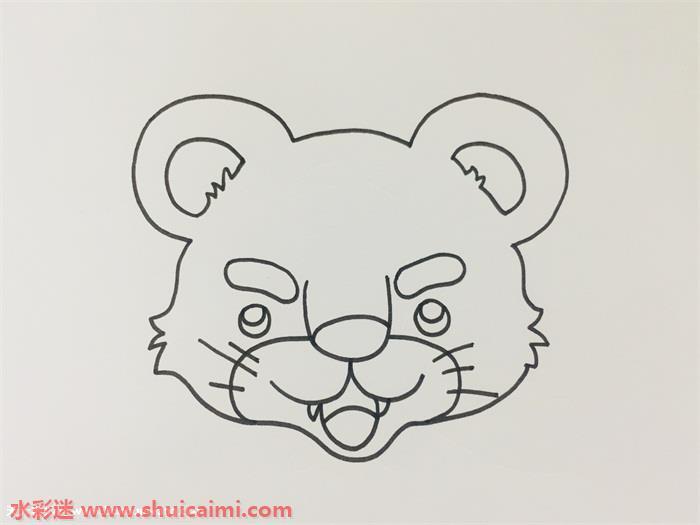 老虎怎么画 老虎简笔画步骤
