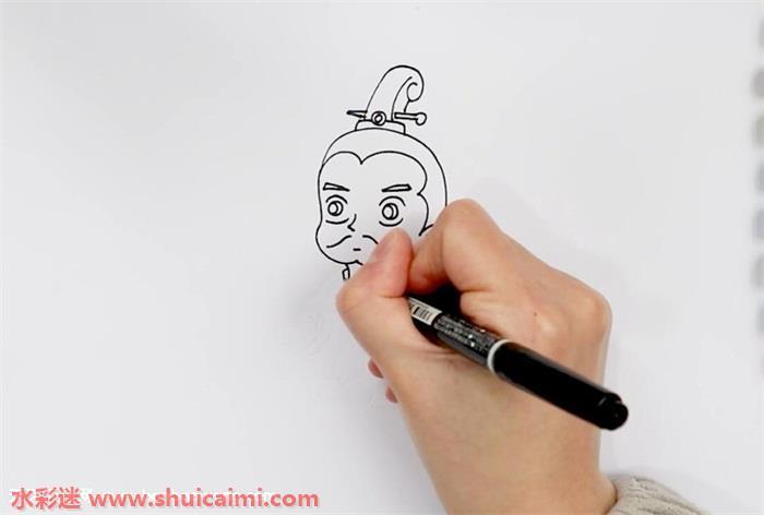 屈原怎么画 屈原简笔画简单好看带颜色