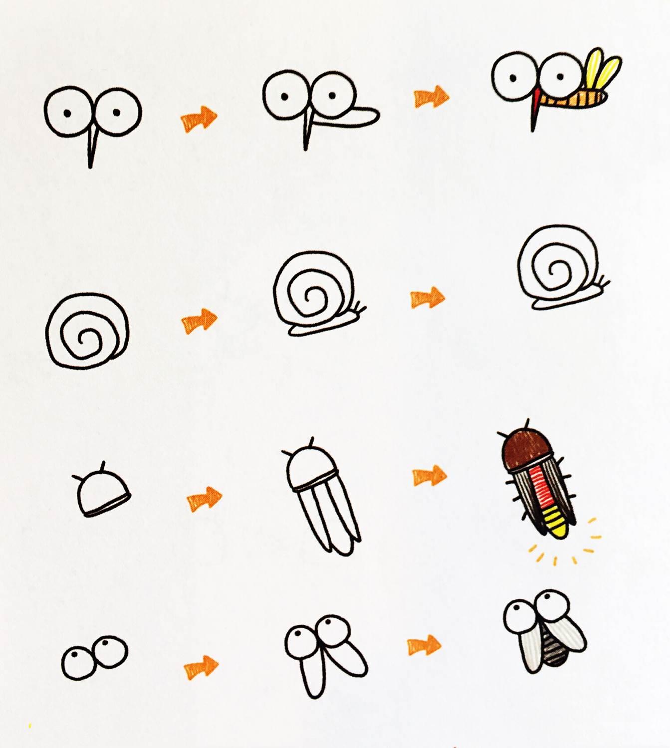 苍蝇简笔画 苍蝇简笔画彩色