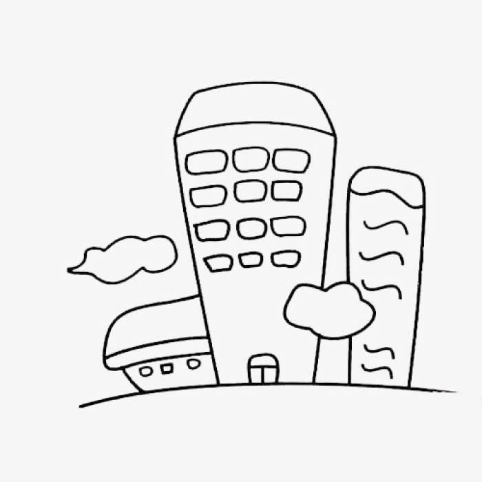 线条简笔画 线条简笔画直线曲线