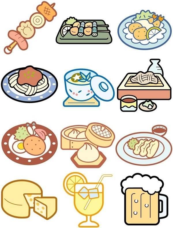 美食简笔画 美食简笔画可爱小吃