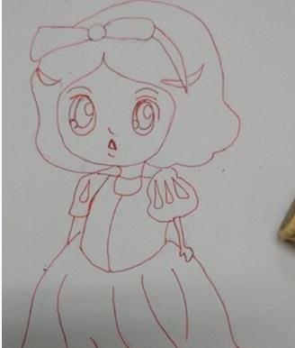 小公主简笔画 小公主简笔画漂亮可爱