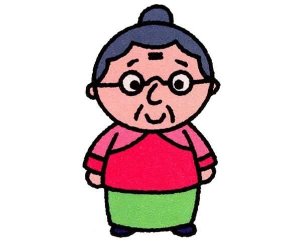 老奶奶简笔画 老奶奶简笔画图片