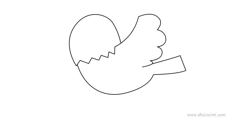 和平鸽教程儿童画怎么画 和平鸽教程简笔画步骤